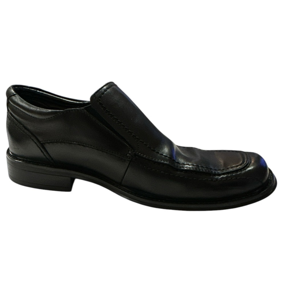 Joseph Abboud Men’s Black Leather Square Toe Loafer Size 9M